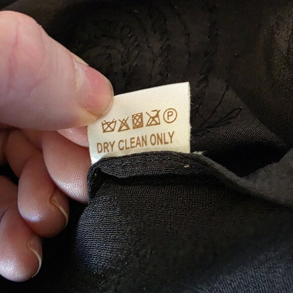 BoYod Black Hand Beaded Peacock Feather Dress S Boho Semi Sheer - Picture 6 of 16